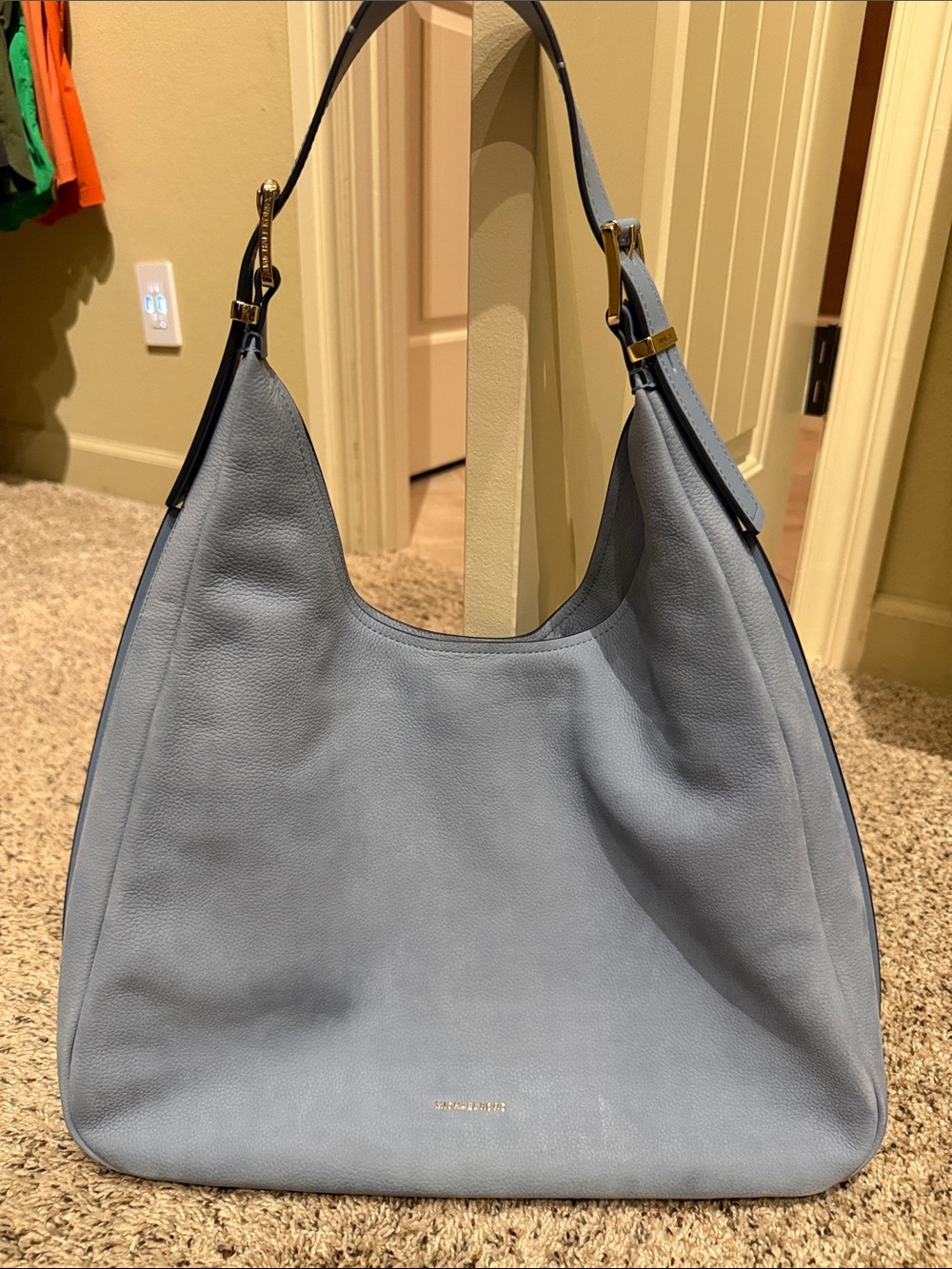 Michael Kors Blue Suede Tote